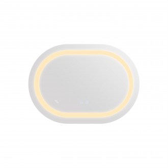 Зеркало настенное овальное с LED-подсветкой Qtap Gemini 500x700 Reverse — это со. . фото 8