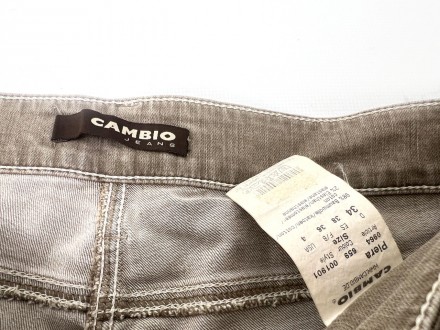  
Джинси фірмові Cambio Jeans, світло сірі, Розмір 34 (S, W28), Відмінний стан
 . . фото 9