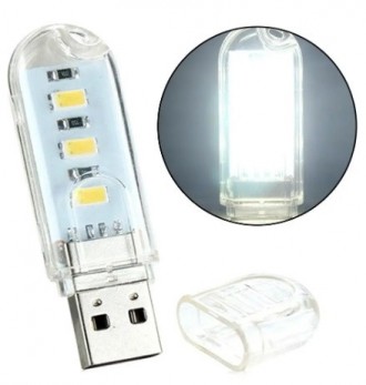 
USB Лампочка фонарик - флешка 3LED 1,5W 6000К(белый свет) 5V
	
	
	
	
 
 
 Фонар. . фото 2