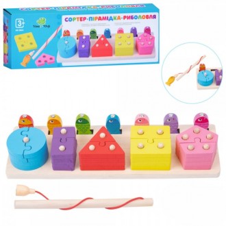 Деревянная игрушка Tree Toys Геометрика MD-0824. Киев. фото 1