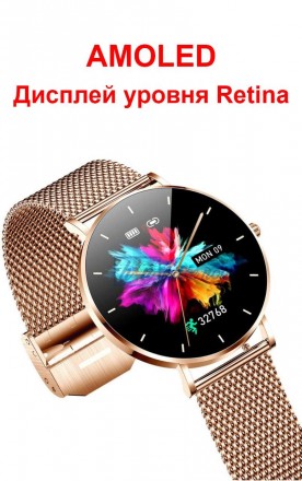 Ультра тонкие смарт-часы Smart Watch T8 c AMOLED дисплеем, пульсометром, оксимет. . фото 4