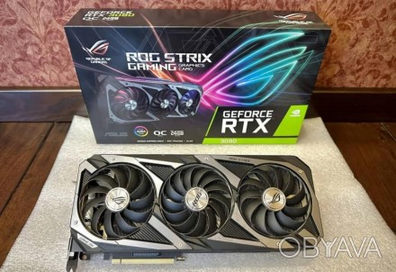 Відеокарта Asus Rog RTX 3090
У відмінному стані, відеокарта працює, відмінна пр. . фото 1