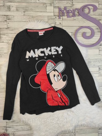 Детский лонгслив Disney для девочки черный с Mickey Mouse Размер 146/152. Кривой Рог. фото 1 Детский лонгслив Disney для девочки черный с Mickey Mouse Размер 146/152. Кривой Рог. фото 1