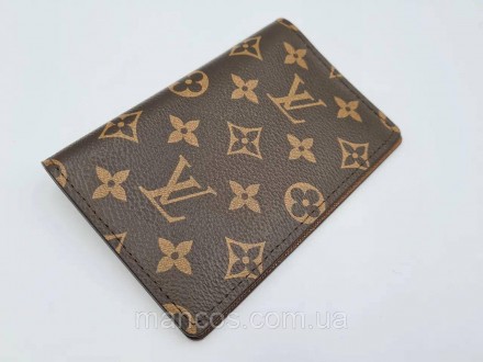 Обложка для паспорта Louis Vuitton канва коричневая с узором Monogram
Состояние . . фото 3