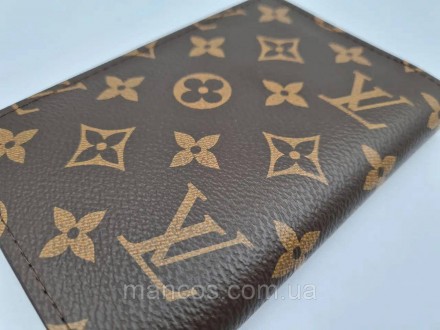 Обложка для паспорта Louis Vuitton канва коричневая с узором Monogram
Состояние . . фото 4