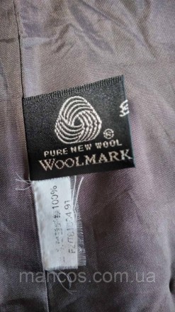 Женский пиджак Woolmark серого цвета. На подкладке, застёжка пуговицы потайные, . . фото 7