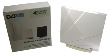Квант-Эфир ARU-01 White - комнатная ТВ антенна, ДМВ, с усилителем. Бровары. фото 1 Квант-Эфир ARU-01 White - комнатная ТВ антенна, ДМВ, с усилителем. Бровары. фото 1