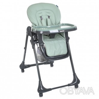 Стільчик M 3233L-G Jade Green (1шт) для годування, 3 положення спинки та підніжк. . фото 1