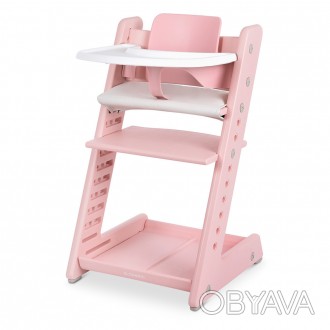 Стілець ME 1101 STAGE Pink (1шт) для годування, багатоступінчастий, рожевий