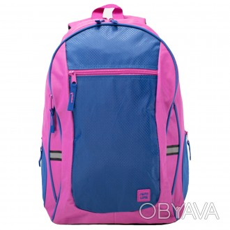 Semi Line 28 Pink/Blue (J4919-3) - це міський рюкзак із додатково зміцненою фаса. . фото 1