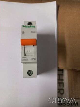 Автоматичний вимикач Schneider Electric C16  ( Виробництво Болгария) новий. Маю . . фото 1