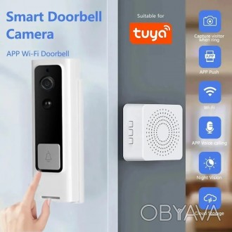 Продам новий WiFi відео-дзвінок для розумного дому (працює в системі Tuya/SmartL. . фото 1