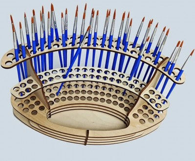Настольный органайзер для кисточек и карандашей
Подставка для канцелярских прина. . фото 5