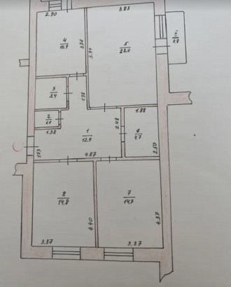 Продається простора трикімнатна квартира по вулиці Богдана Лепкого. Загальна пло. Бам. фото 6