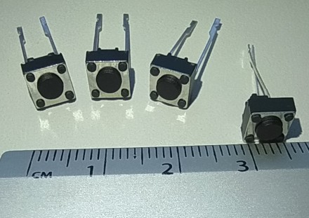 Кнопка тактовая TACT-6X6X4.3-2PIN для мышки (микрик) (есть 4 шт). Вінниця. фото 1 Кнопка тактовая TACT-6X6X4.3-2PIN для мышки (микрик) (есть 4 шт). Вінниця. фото 1