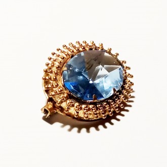 Брошка Blue Crystal з блакитним кришталем. Киев. фото 1 Брошка Blue Crystal з блакитним кришталем. Киев. фото 1