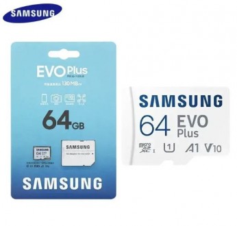 Samsung EVO Plus 64 gb з адаптером SD. Київ. фото 1 Samsung EVO Plus 64 gb з адаптером SD. Київ. фото 1