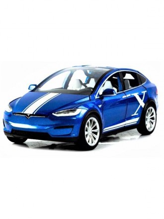  2403C Металева машинка MiniAuto 1:24 Tesla Model Металева машинка Tesla Model X. . фото 2