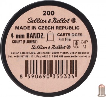 Патрон Флобера Sellier & Bellot RANDZ CURTE 4 мм 200 шт/уп V355332. Одесса. фото 1 Патрон Флобера Sellier & Bellot RANDZ CURTE 4 мм 200 шт/уп V355332. Одесса. фото 1