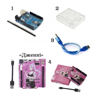 В наявності багато різних плат ардуіно, датчиків, дисплеїв, модулів, на картинка. . фото 9