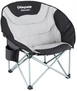 Раскладное кресло KingCamp Moon Camping Chair with Cooler Black/grey (KC3989 bla. . фото 5