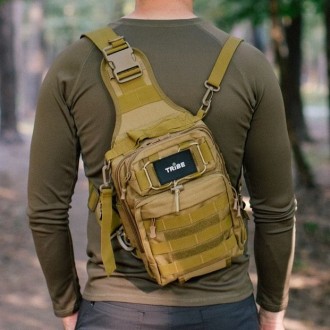 Сумка через плечо Tribe Sling Pack 6,5L – функциональная, удобная и эргономичная. . фото 2