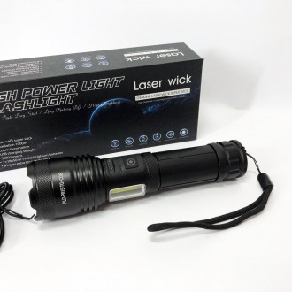  Ліхтарик PLD-P815 White Laser BC-581 LED PM10-TG+COBЛіхтар PLD WHITE LASER LED . . фото 11