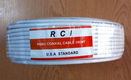 Кабель коаксиальный RCI RG-6U 75 Ом, белый.Сферы применения: системы связи, комп. . фото 3