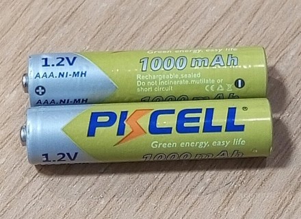 Б/у аккумулятор Ni-MH AAA 1000mAh 1.2V PKCELL.Продается в таком виде, как есть н. . фото 3