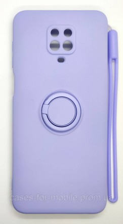 Силиконовый чехол, бампер с кольцом-подставкой под магнит для Xiaomi Redmi Note . . фото 3