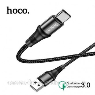 Зарядний кабель HOCO X70 USB to Type-C 3A, 1 м.
Зарядний кабель підходить для пе. . фото 2