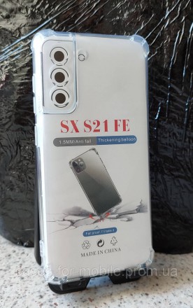 Прозорий силіконовий чохол, бампер для Samsung Galaxy S21 FE.
З підсиленими кута. . фото 2