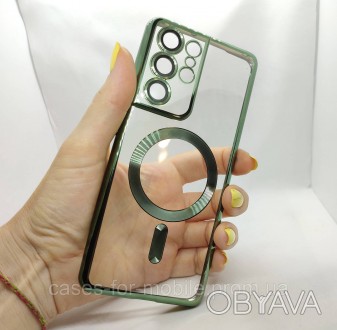 Силиконовый чехол, MAGSAFE, бампер для Samsung Galaxy S21 ULTRA