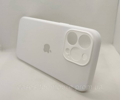 Чохол Silicone Case Full Camera for iPhone 15 Pro Max Soft touch микрофибра белы. . фото 5