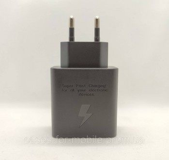 Комплект: Блок швидкого заряджання Samsung 35w PD3.0 (EP-TA220) ЧОРНОГО кольору . . фото 7