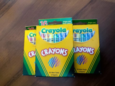 В наявності нові упаковки воскових олівців Crayola (США) по 24,16 і 8 олівців:
. . фото 3