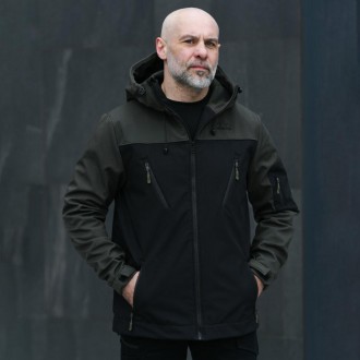 Мужская куртка soft shell Pobedov софтшелл Куртка демисезонная с капюшоном осень. Одесса. фото 1 Мужская куртка soft shell Pobedov софтшелл Куртка демисезонная с капюшоном осень. Одесса. фото 1