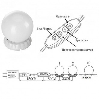
Підсвітка для дзеркала з регулюванням яскравості 
Підсвітка для дзеркала з регу. . фото 10