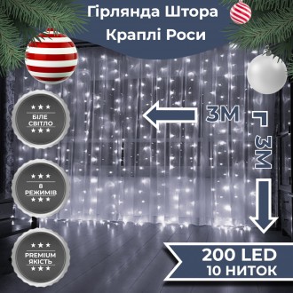 Неповторний шарм Представляємо вам світлодіодну гірлянду-штору від GarlandoPro, . . фото 2