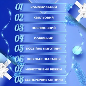 Гірлянда світлодіодна Крапля Роси: 500 LED лампочок на котушці, мідний дріт, 50 . . фото 6