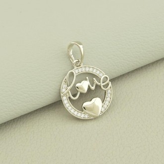 116922 Кулон 'XUPING' Фианит (родий). Житомир. фото 1