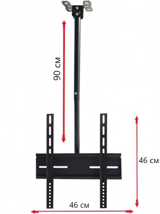 Потолочный кронштейн для телевизора D807 26"-55"
Кронштейн потолочный D807 26-55. . фото 3