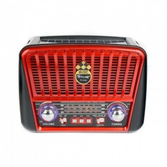 Радиоприёмник Golon RX-456S + Bluetooth и солнечной панелью Красный. Одесса. фото 1 Радиоприёмник Golon RX-456S + Bluetooth и солнечной панелью Красный. Одесса. фото 1