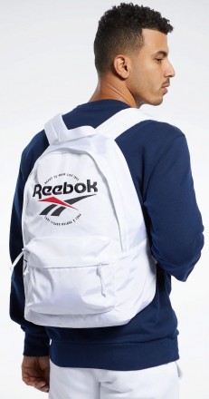 Спортивный рюкзак Reebok Classics RTW белый SED1297
Описание товара:
	Рюкзак изг. . фото 2