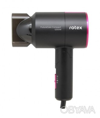 Фен Rotex FutureCare Compact RFF126-V 1200 Вт черный Фен Rotex FutureCare Compac. . фото 1