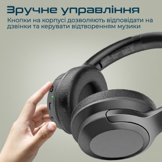 Насолоджуйся соковитим звучанням та якістю дзвінків з бездротовими навушниками A. . фото 9