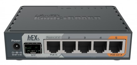 MikroTik hEX S (модель RB760iGS) — це роутер без Wi-Fi на 5 гігабітових ethernet. . фото 2