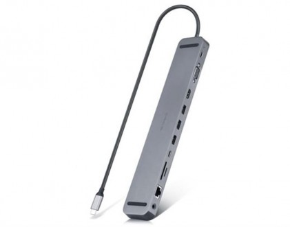 Концентратор REAL-EL CQ-1000 USB3.0х3/USB-C/HDMI/VGA/RJ45/SD/TF/3.5 mm audio, 0.. Харьков. фото 1 Концентратор REAL-EL CQ-1000 USB3.0х3/USB-C/HDMI/VGA/RJ45/SD/TF/3.5 mm audio, 0.. Харьков. фото 1