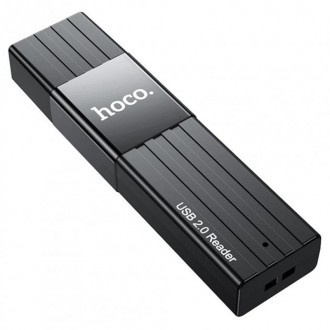 Кардрідер USB2.0 Hoco HB20 Black (HB20U2). Харьков. фото 1 Кардрідер USB2.0 Hoco HB20 Black (HB20U2). Харьков. фото 1
