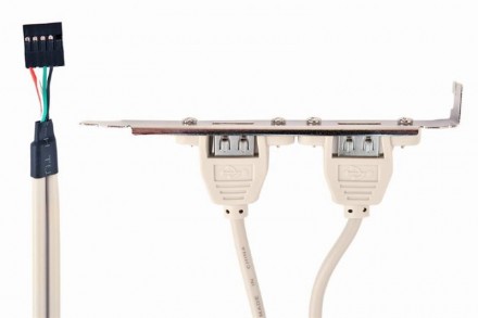 Адаптер 2xAF/10P - 2xUSB V 2.0 Gembird (CCUSBRECEPTACLE). Харьков. фото 1 Адаптер 2xAF/10P - 2xUSB V 2.0 Gembird (CCUSBRECEPTACLE). Харьков. фото 1